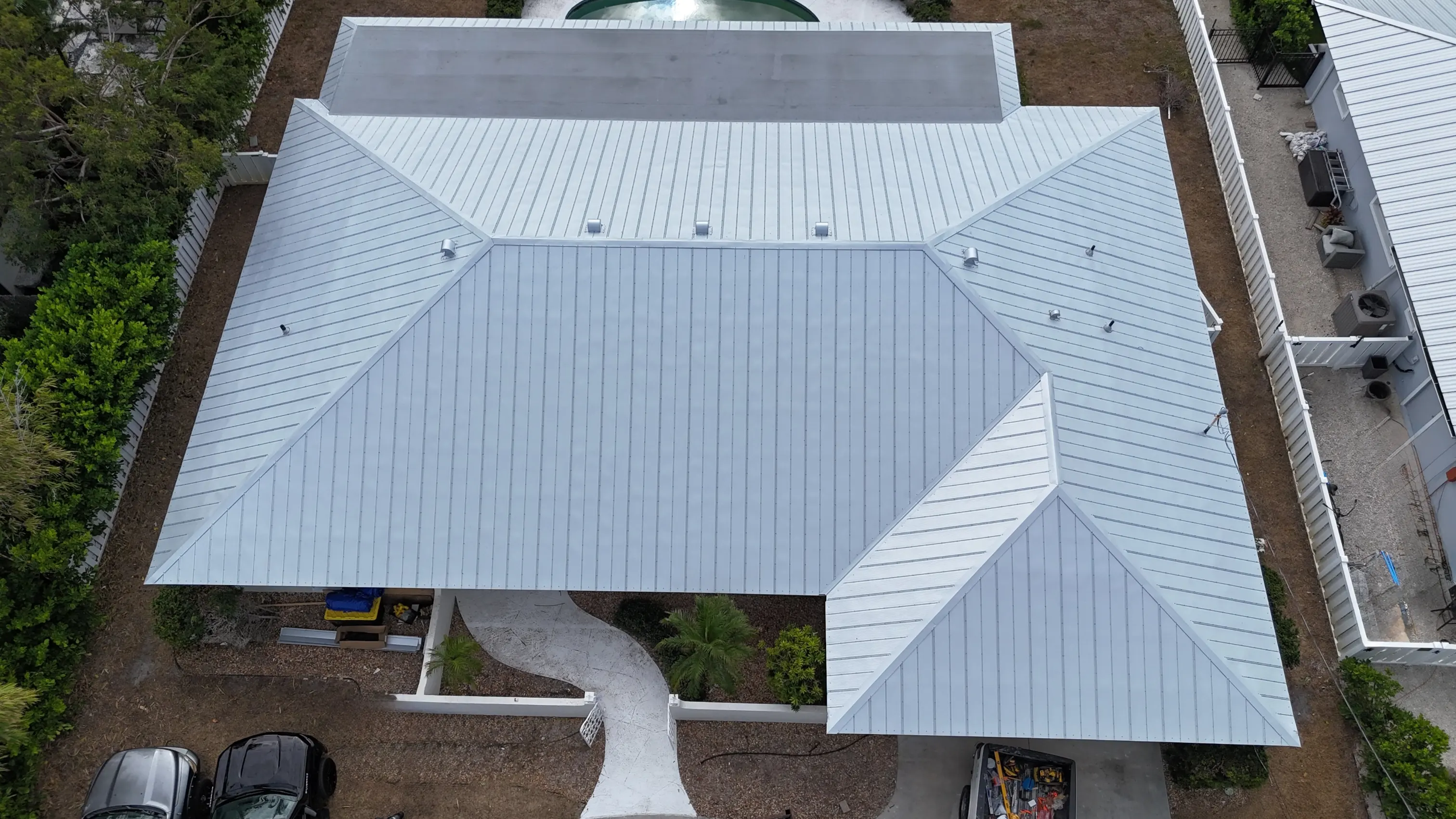 5V Crimp Metal Roof Replacement in Bradenton Beach